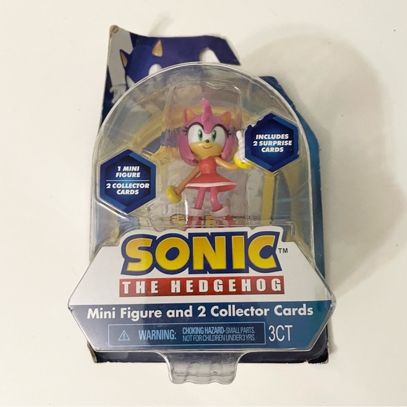 Sonic the Hedgehog Amy Mini Figure and 2 Collector Cards - Picture 13 of 14
